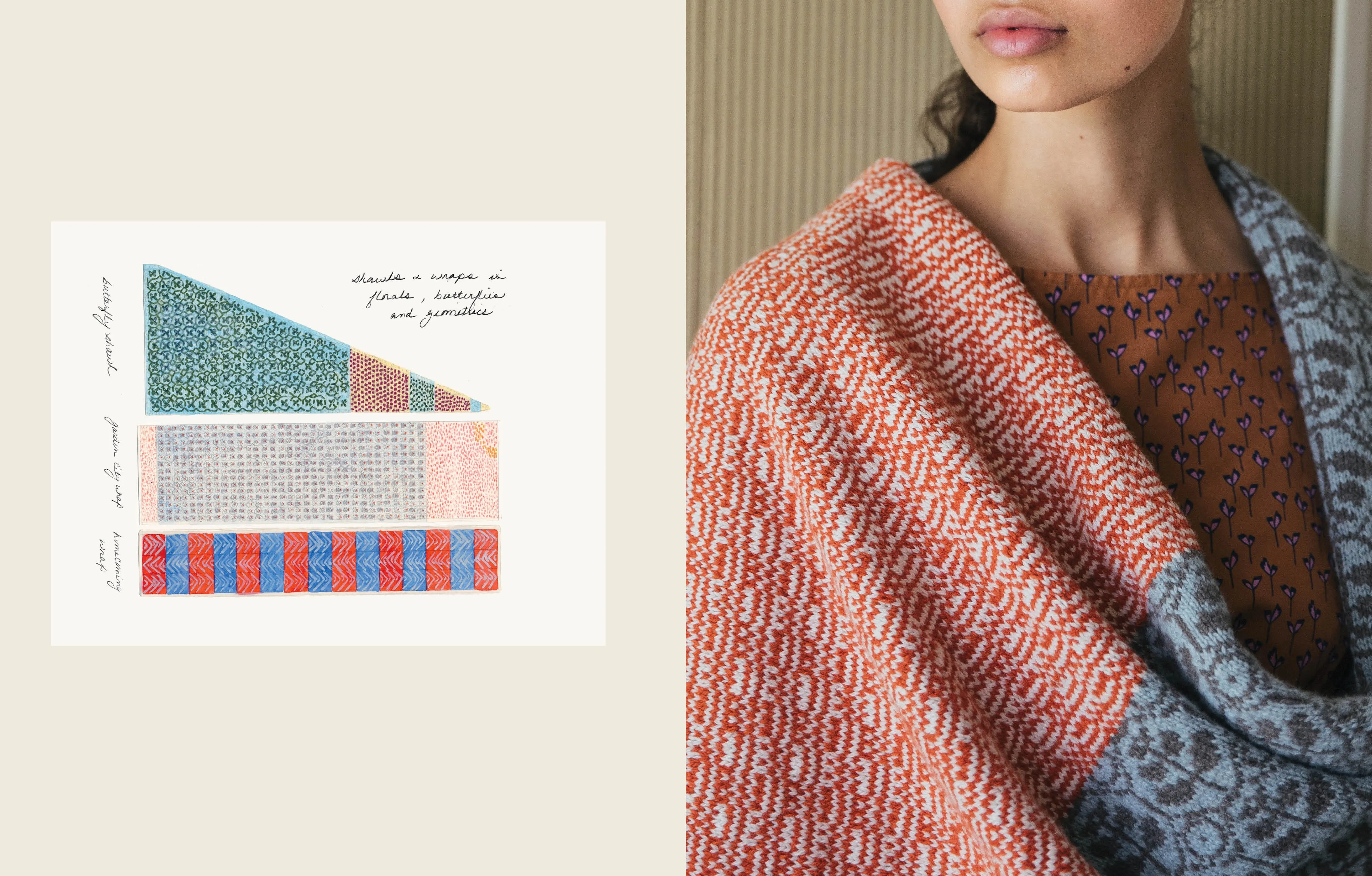 The Garden City Wrap by Dee Hardwicke  Kit in Di Gilpin Lalland DK