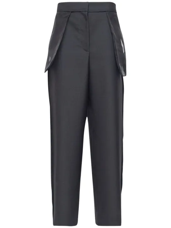 The Row   Claudiu wool twill wide pants 