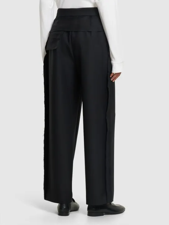 The Row   Claudiu wool twill wide pants 