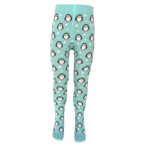 Tights- blue penguins