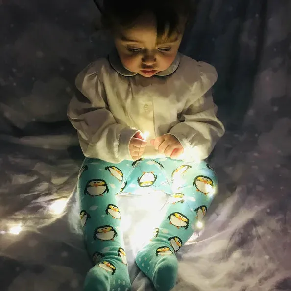Tights- blue penguins