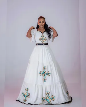 Timeless Elegant Habesha Dress Modern Ethiopian Habesha Wedding Dress