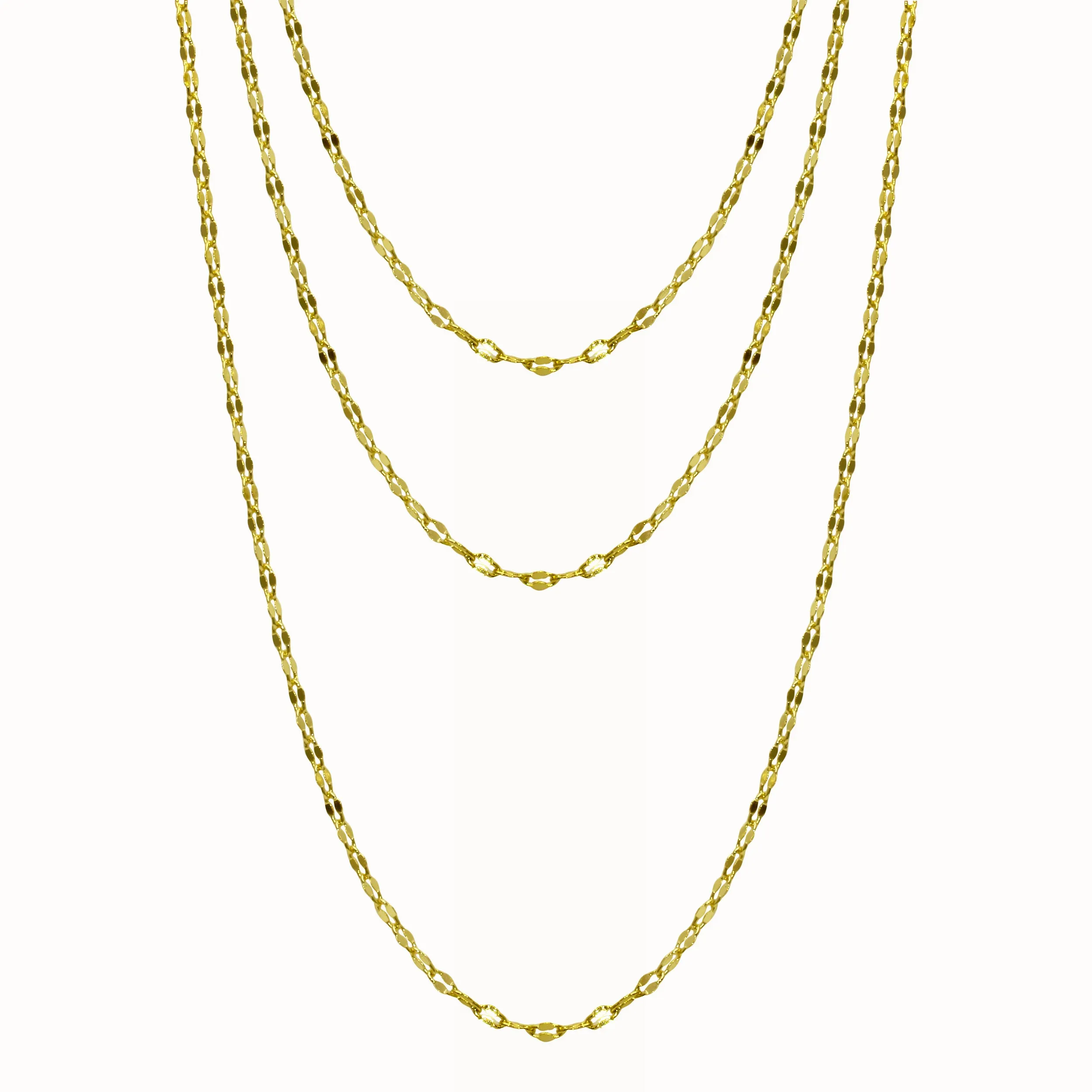 Triple Layer Shimmery Necklace