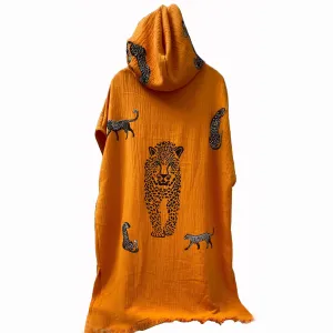 Turkish Towel Surf Poncho, Beach Poncho, Changing Poncho, Organic Cotton Muslin