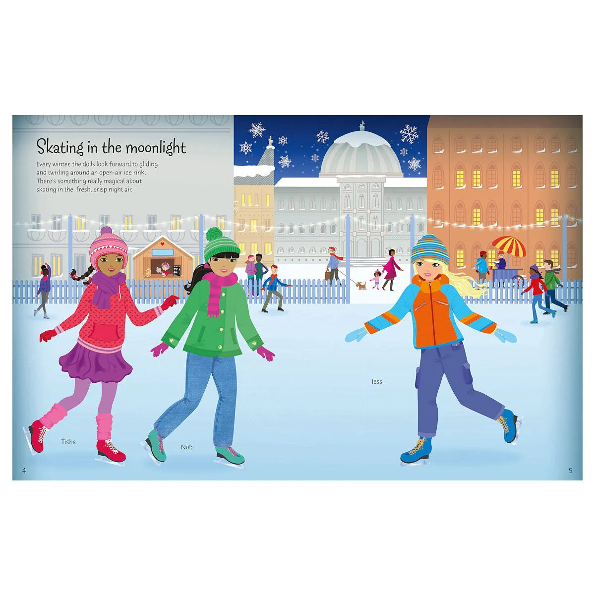 Usborne Sticker Dolly Dressing Winter Wonderland Book