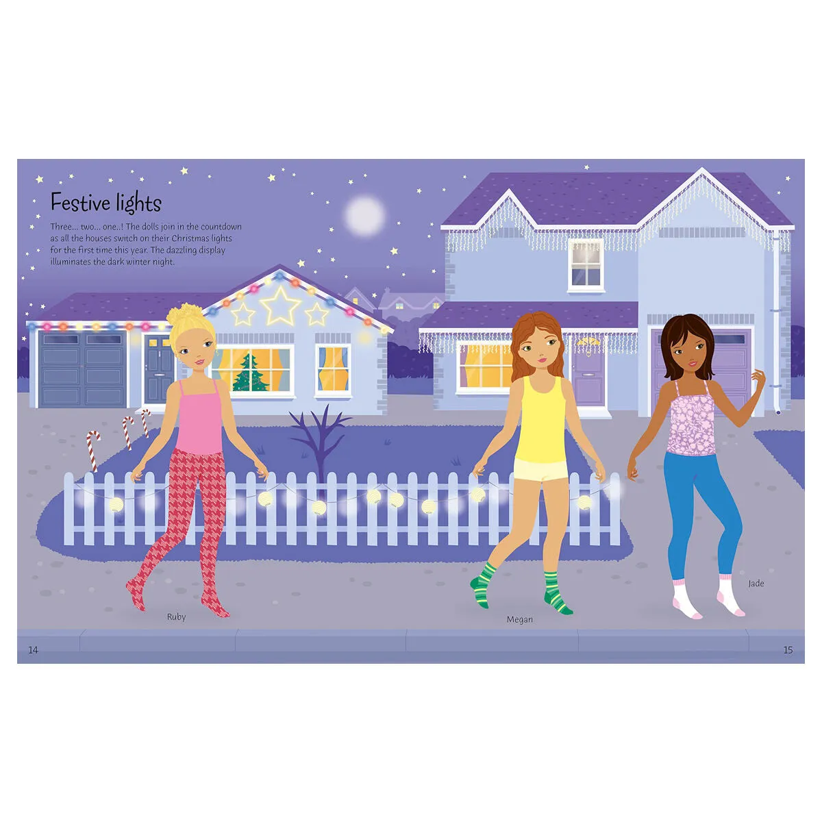 Usborne Sticker Dolly Dressing Winter Wonderland Book
