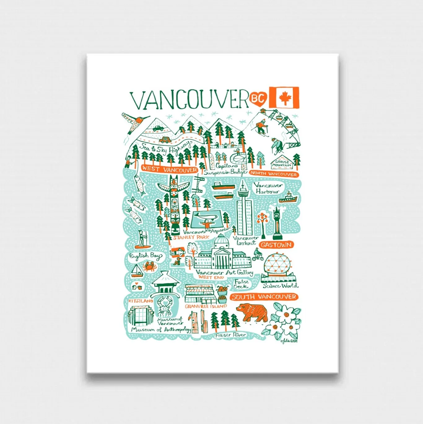 Vancouver Art Print