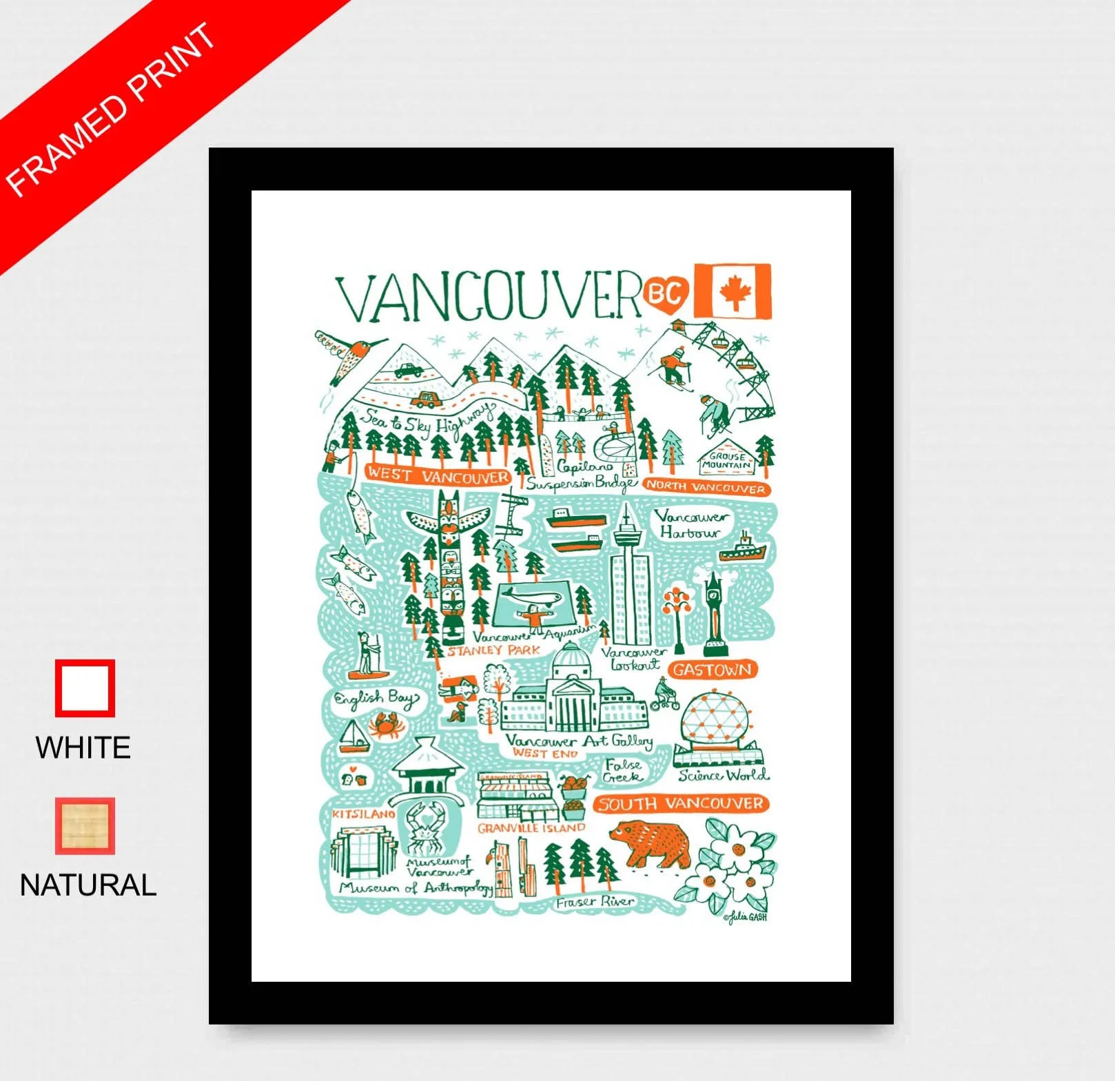 Vancouver Art Print