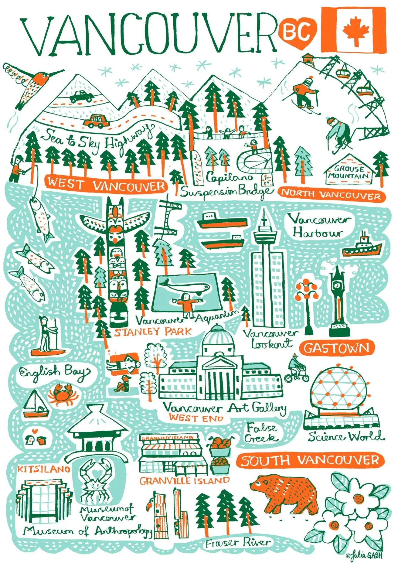 Vancouver Art Print