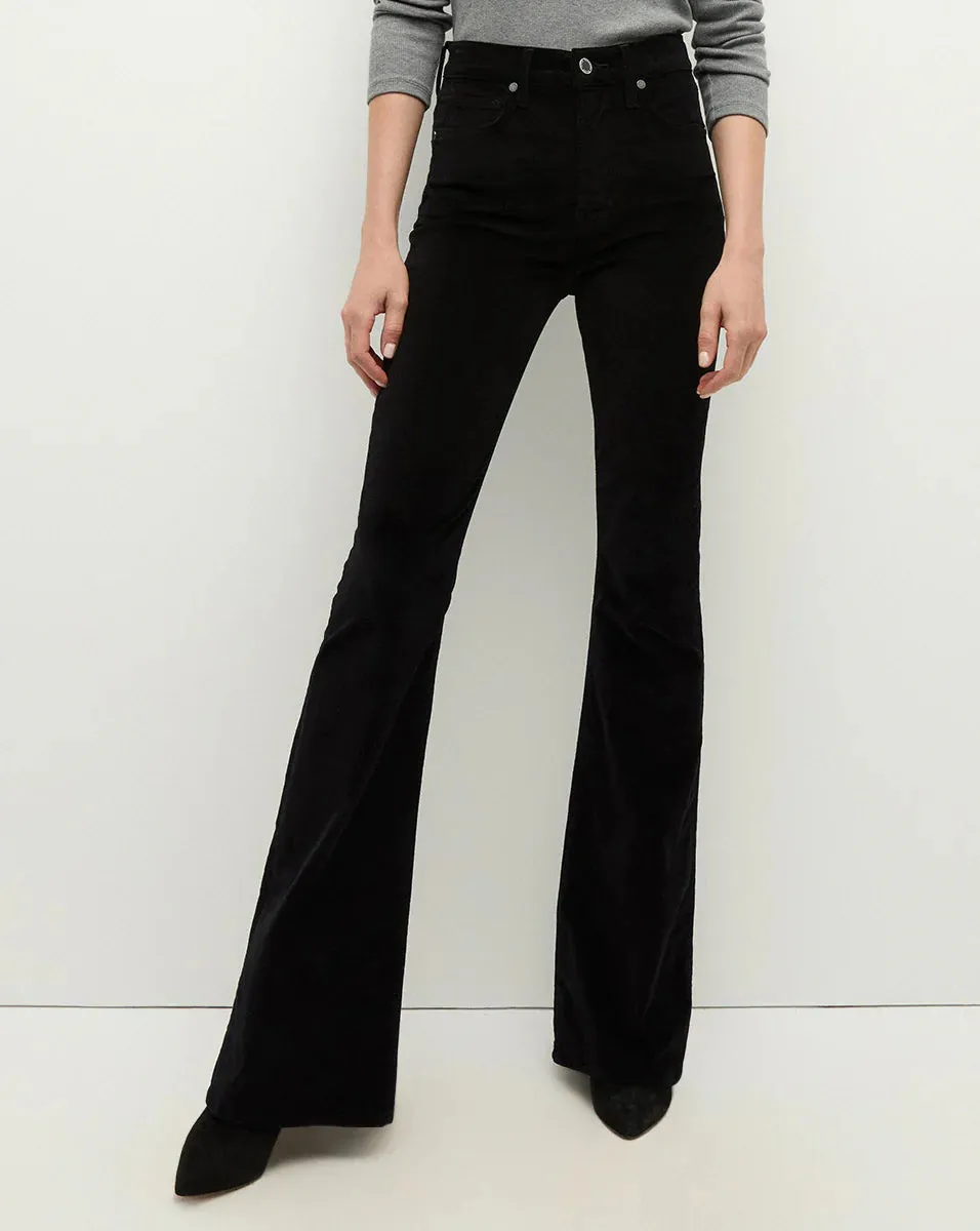 VERONICA BEARD BEVERLY VELVET SKINNY FLARE