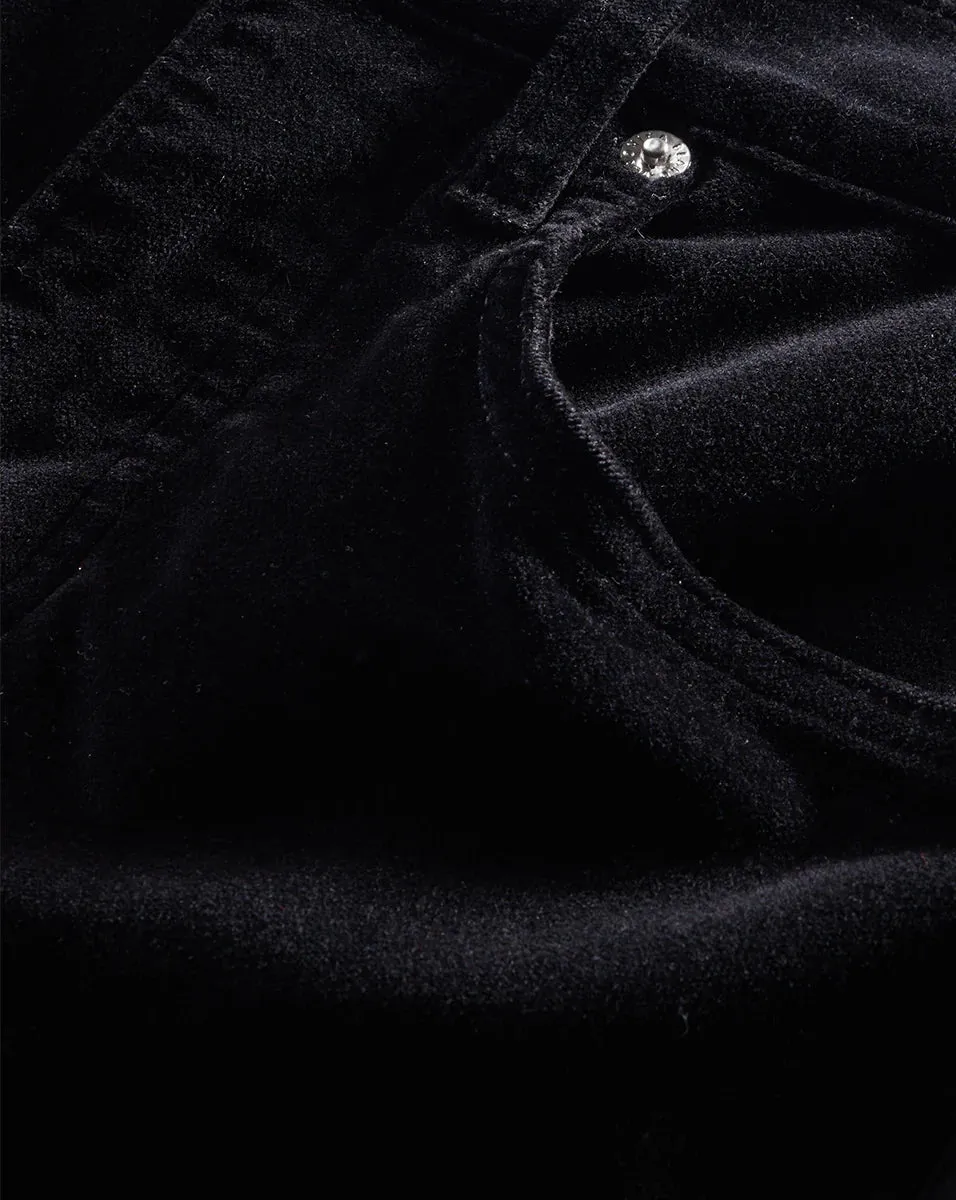 VERONICA BEARD BEVERLY VELVET SKINNY FLARE