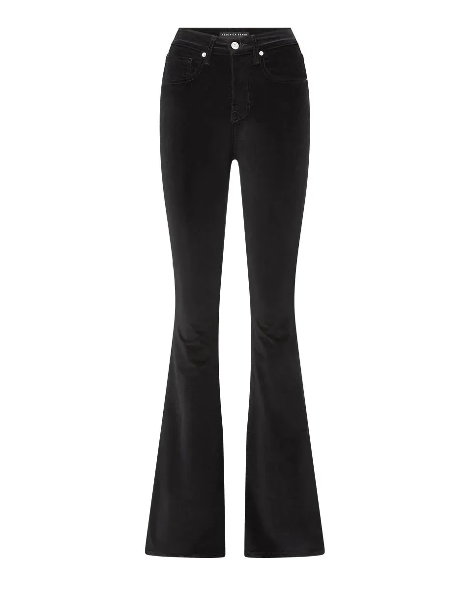 VERONICA BEARD BEVERLY VELVET SKINNY FLARE
