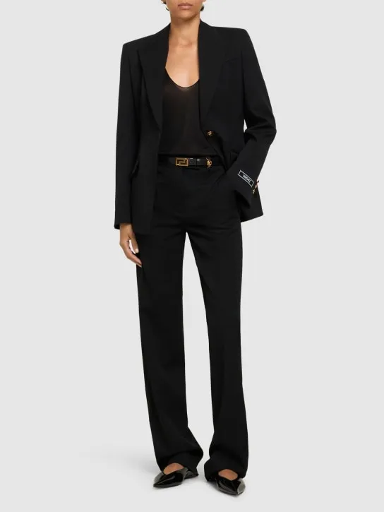 Versace   Informal stretch wool pants 
