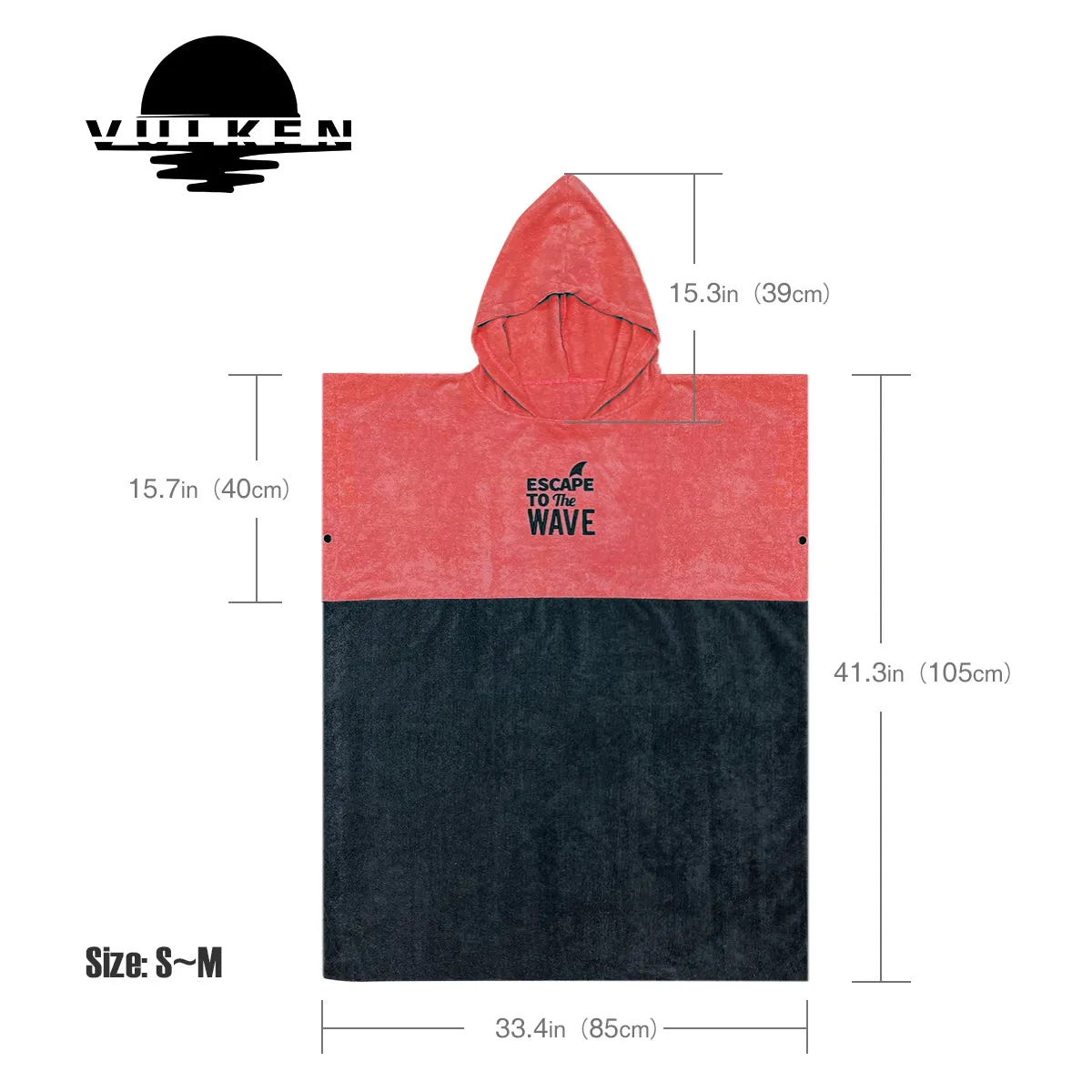 VULKEN Hooded Beach Towel S/M