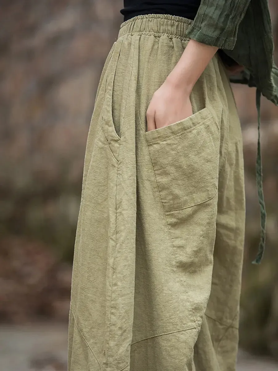 Women Fleece-lined Loose Harem Pants