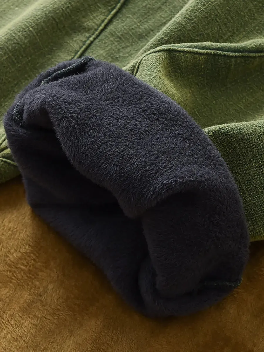 Women Fleece-lined Loose Harem Pants