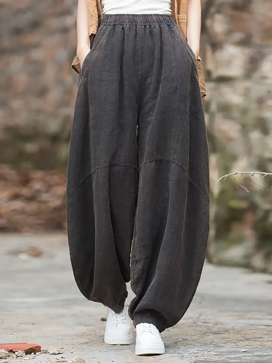 Women Fleece-lined Loose Harem Pants