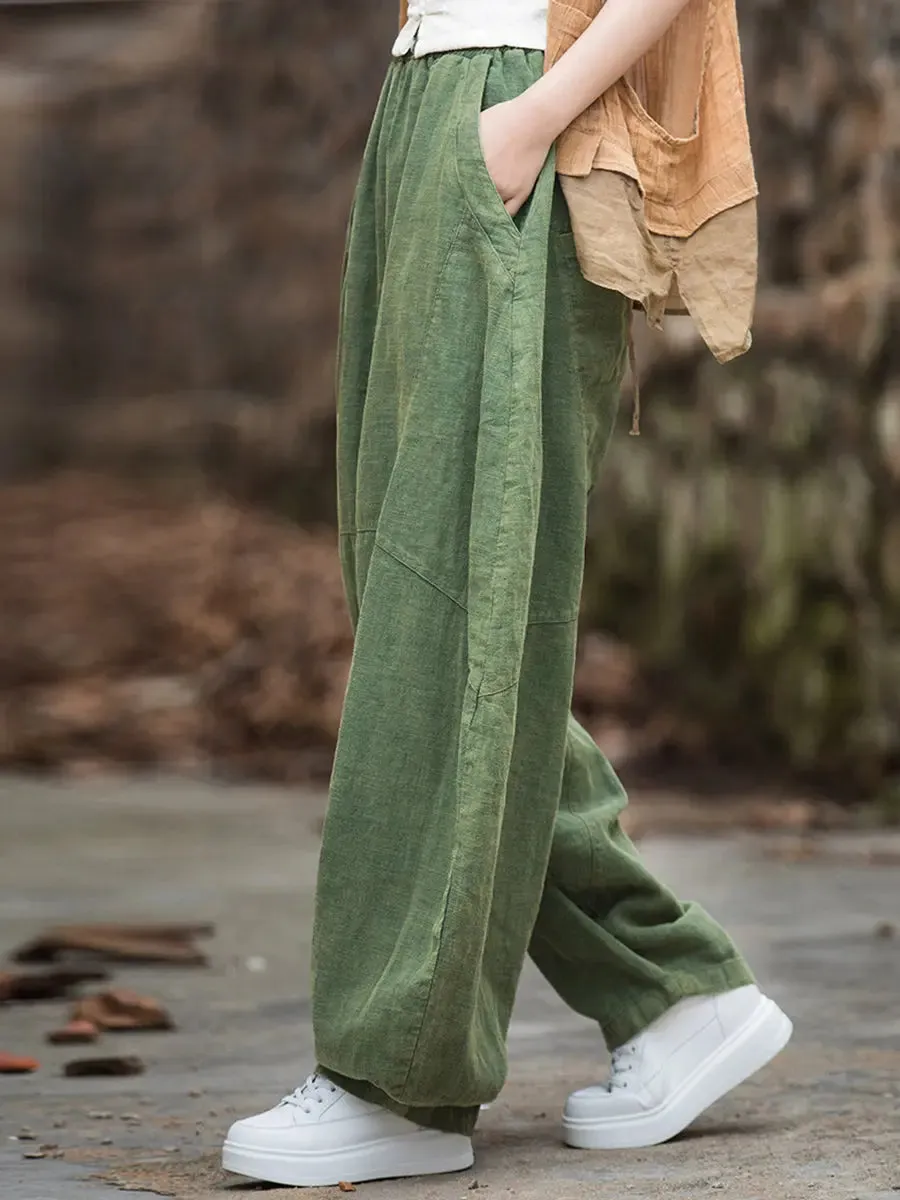 Women Fleece-lined Loose Harem Pants
