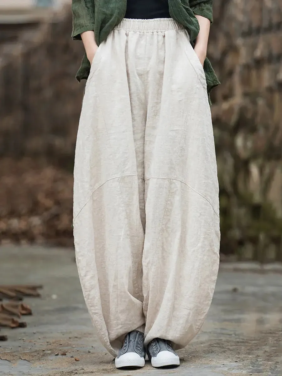 Women Fleece-lined Loose Harem Pants