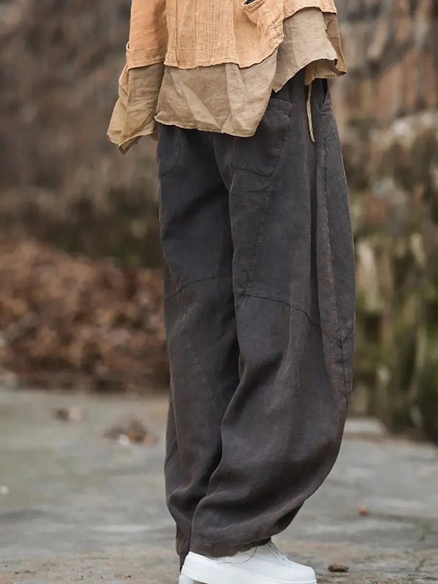 Women Fleece-lined Loose Harem Pants