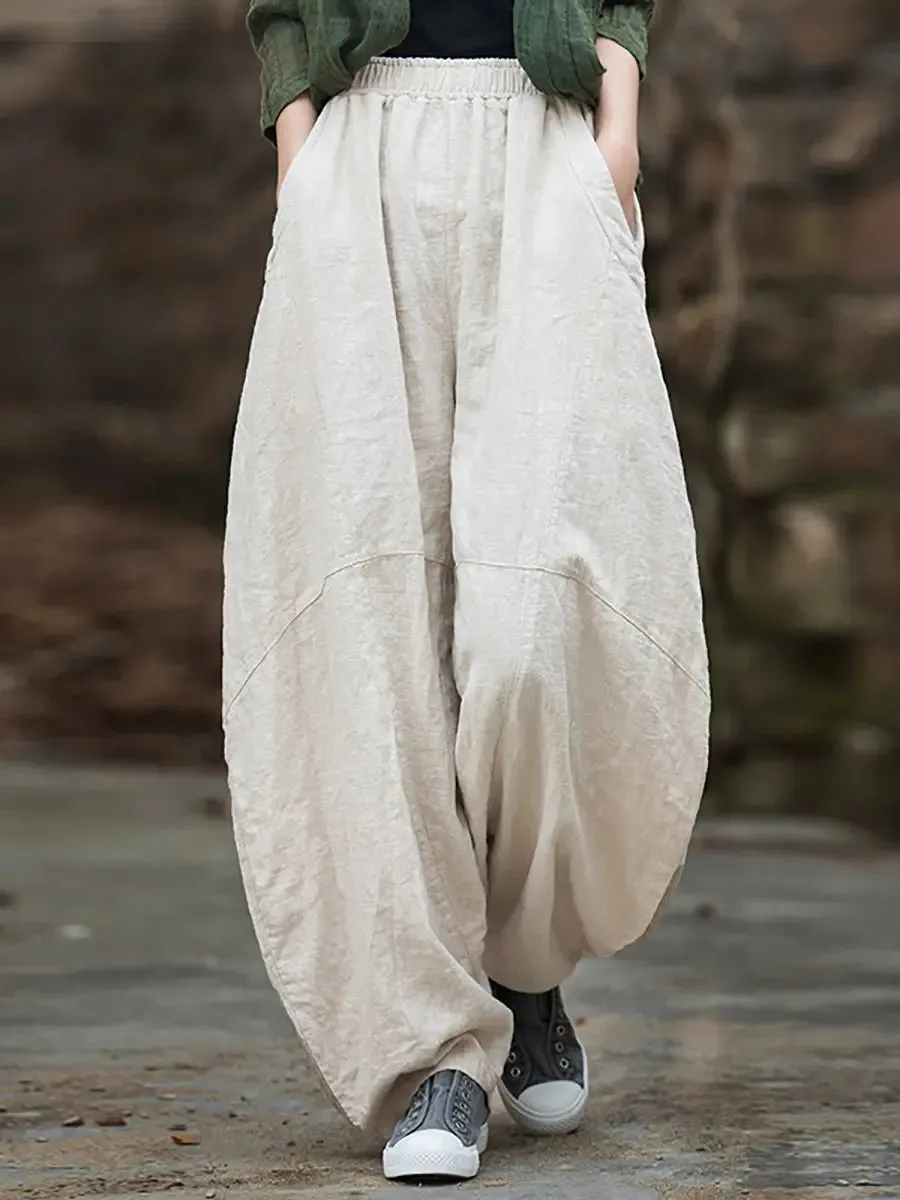 Women Fleece-lined Loose Harem Pants