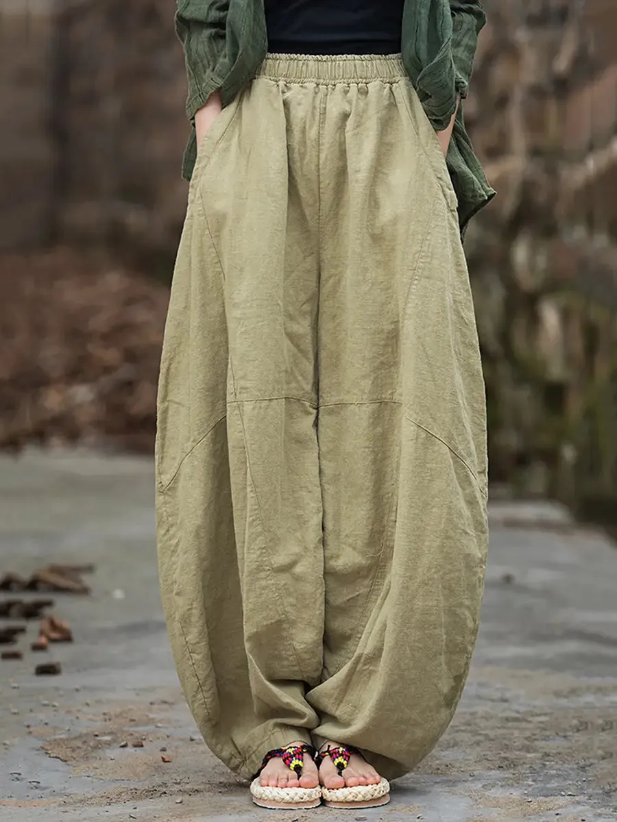 Women Fleece-lined Loose Harem Pants