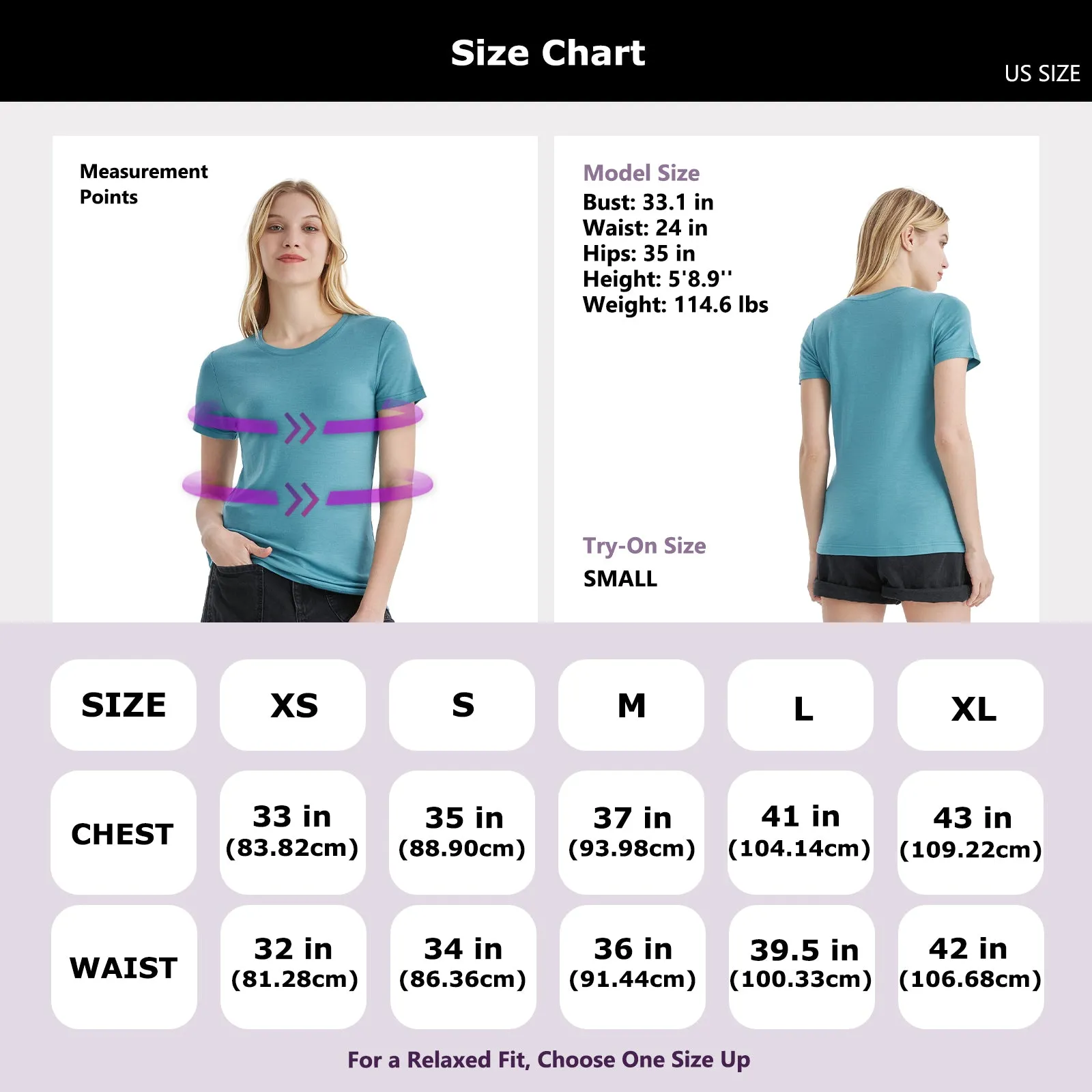 Women's Merino 170g Classic Short Sleeve T-Shirt Teal