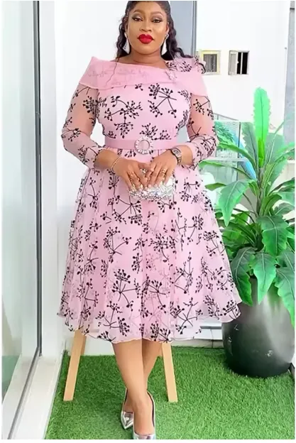 Women's Midi Dress - Women's Office Lady Midi Dress