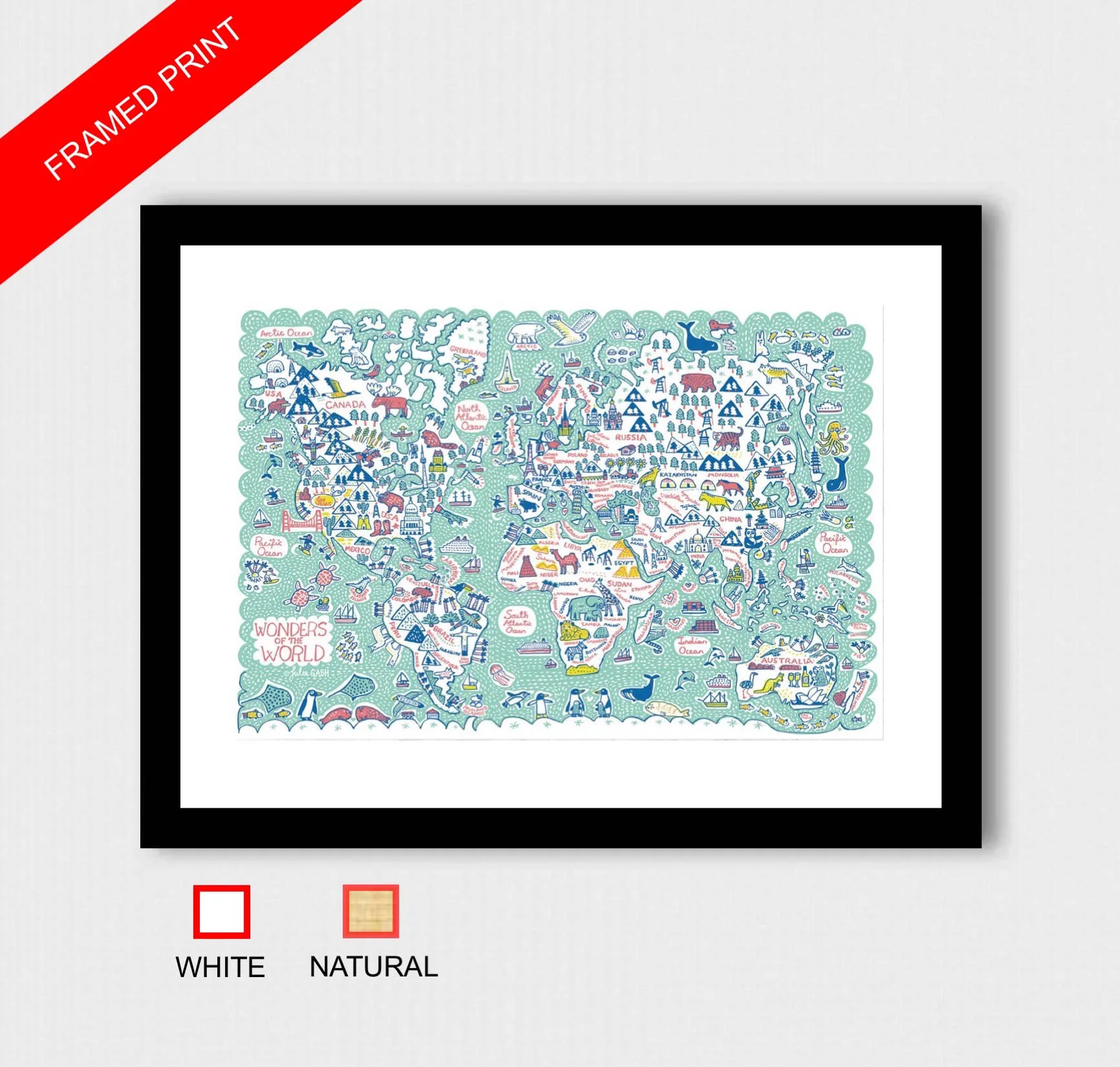 Wonders of the World Art Print