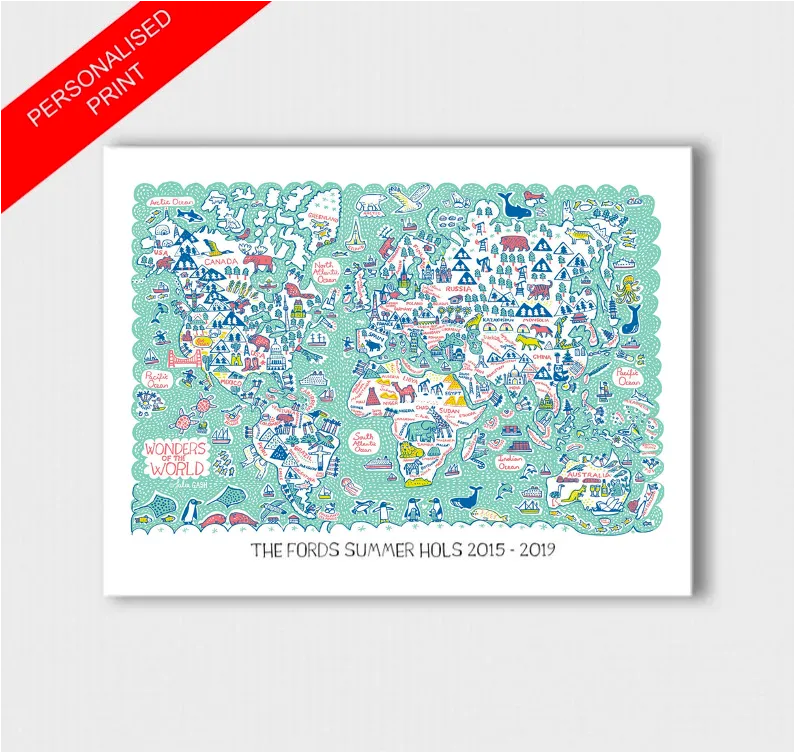 Wonders of the World Art Print