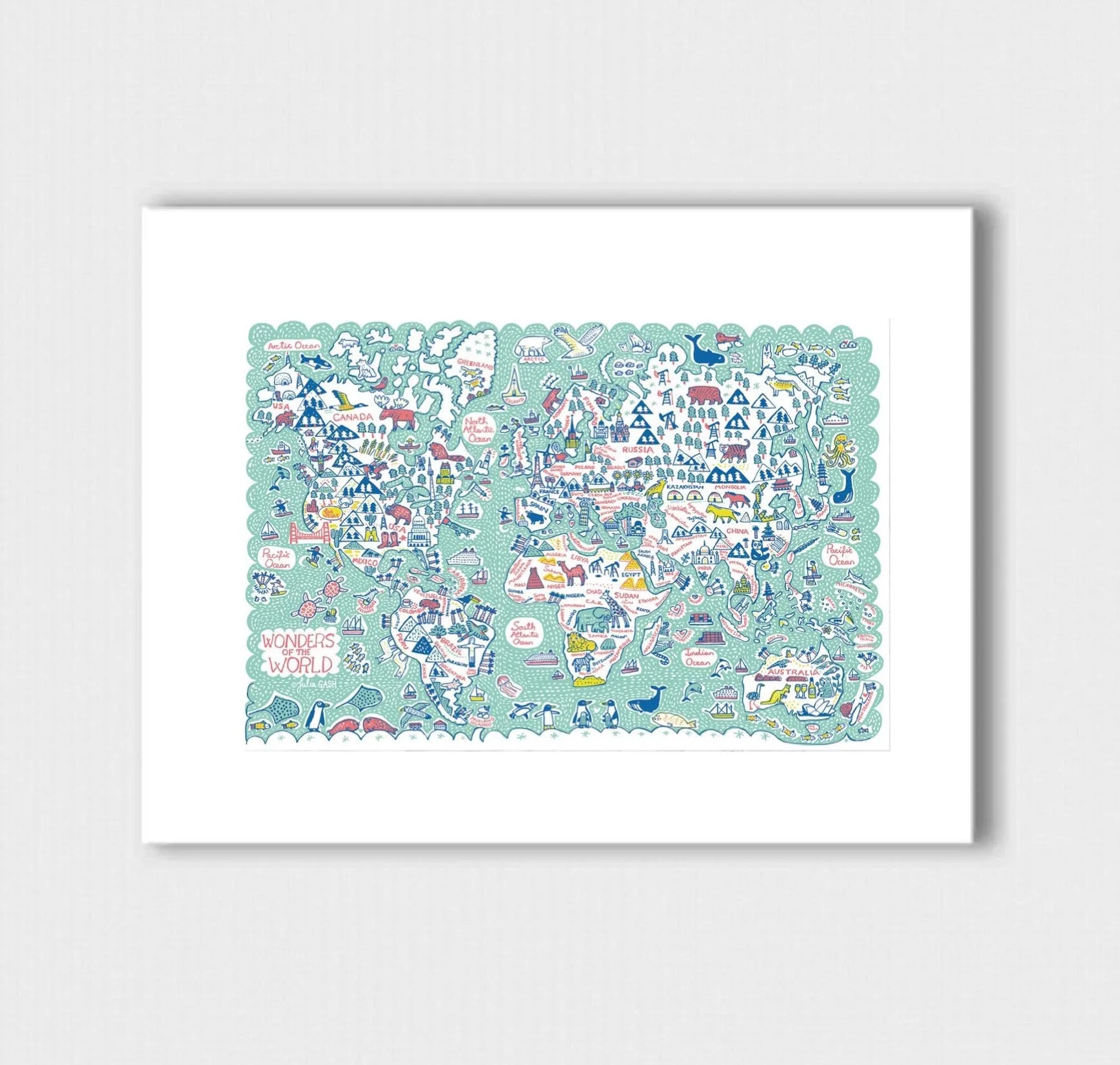 Wonders of the World Art Print
