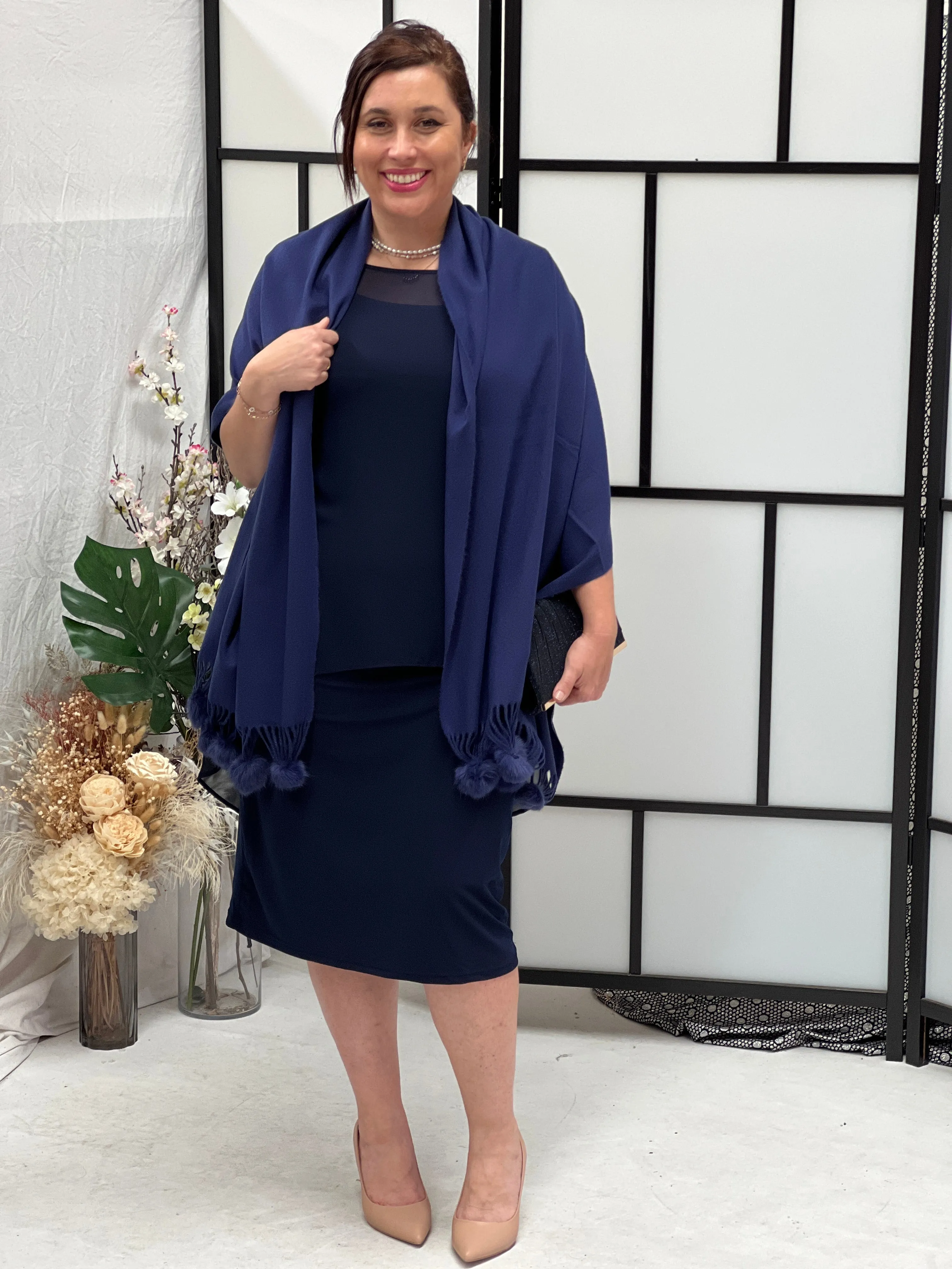 Zena Navy Evening 2 Piece Set