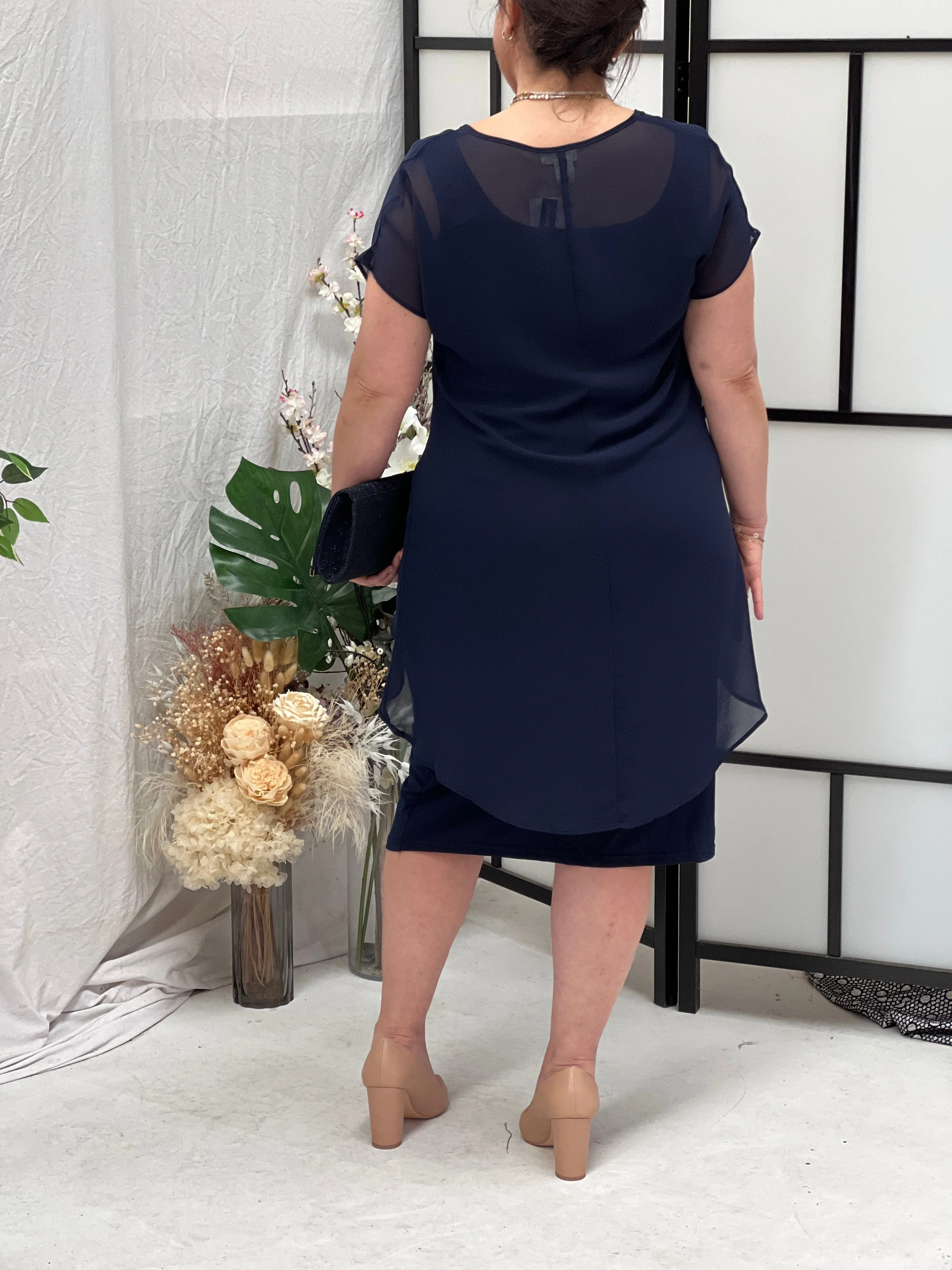 Zena Navy Evening 2 Piece Set