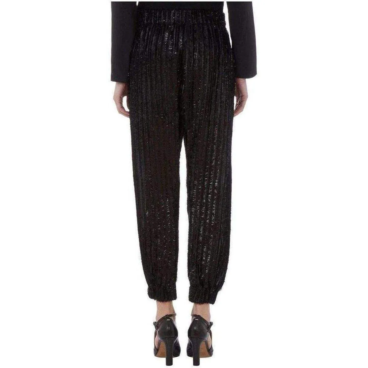 Zero   Maria Cornejo Eka Metallic Fringe Pants