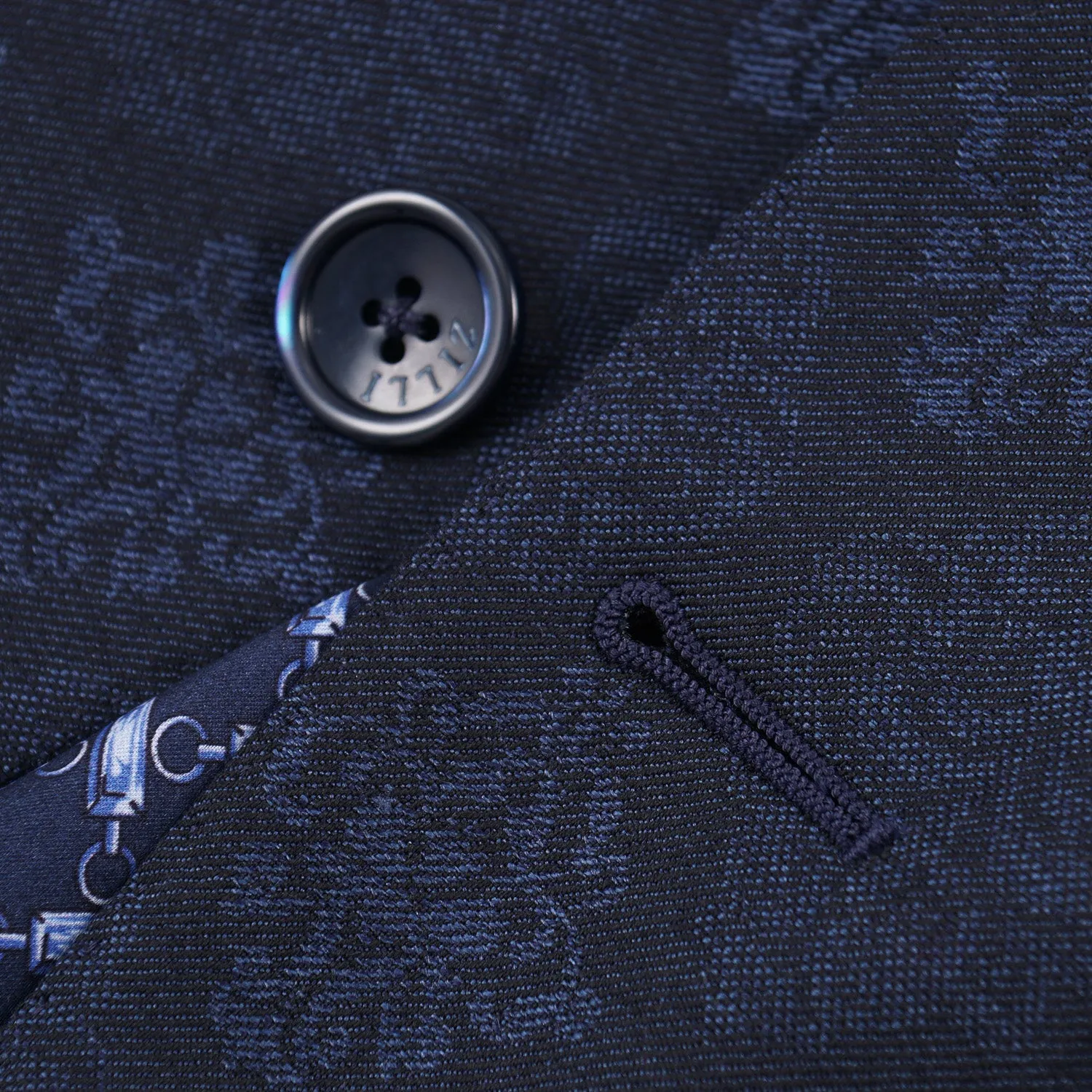 Zilli Trim-Fit Jacquard Print Blazer