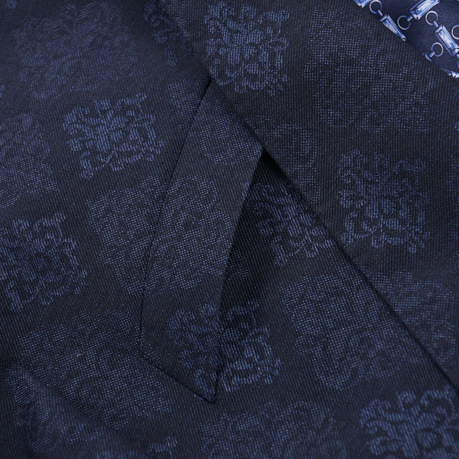 Zilli Trim-Fit Jacquard Print Blazer